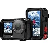 BRDRC Metal Cage for DJI Osmo Action 6, Protective Case Premium Frame Cover Protector Aluminum Housing for DJI Osmo Action 6 Accessories