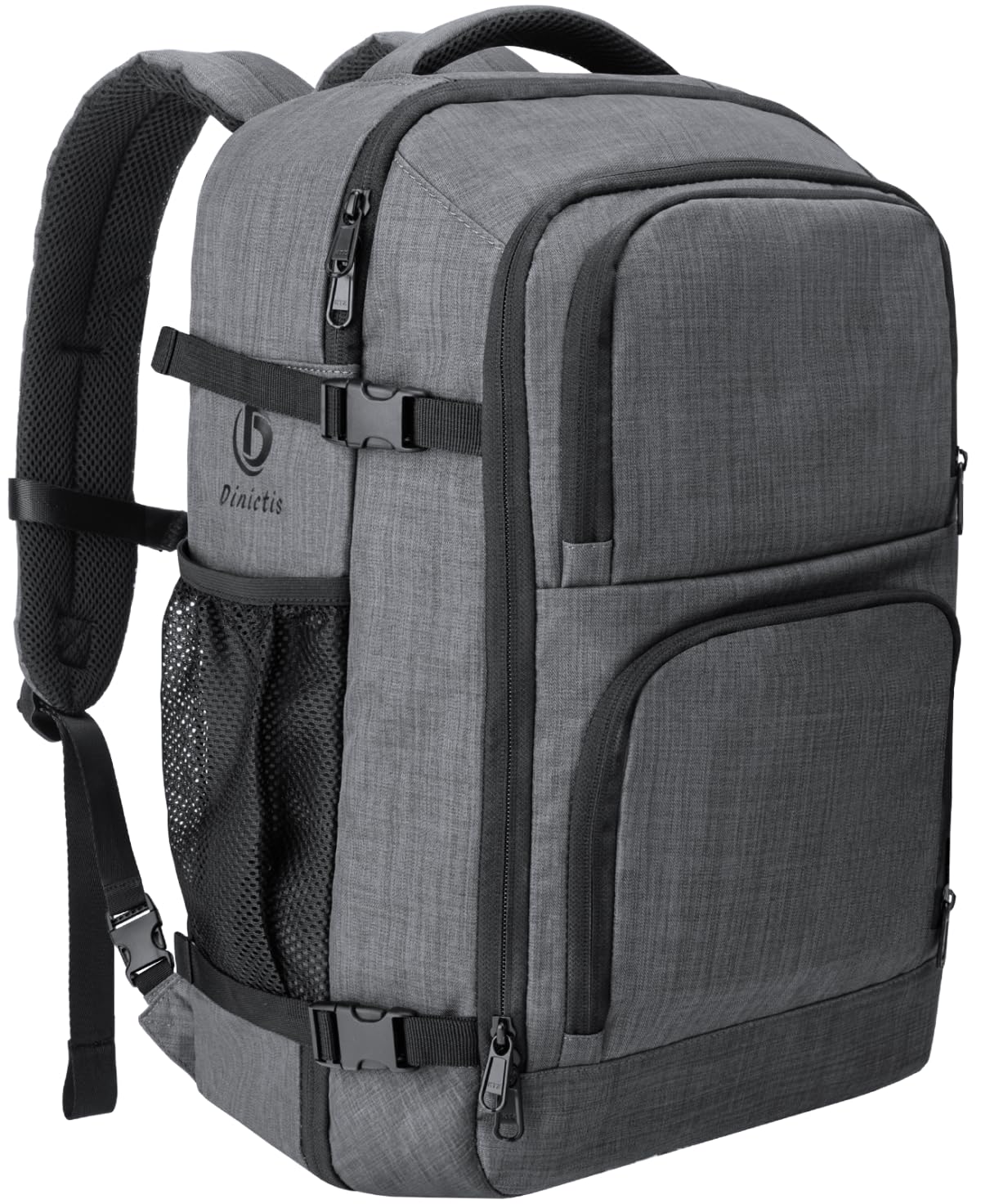 Photo 1 of Dinictis Travel Backpack Carry on Flight Approved, Backpack Suitcase for Travel, Personal Item Travel Bag fits 17 inch Laptop- Dark grey