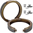 Rear Organic Material Brake Shoes 781PG S781, for SUVs and Pickup Trucks, Compatible with Chevrolet, GMC, Cadillac, Buick, Is