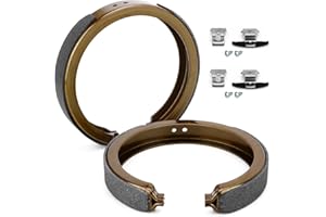 C-TZU Rear Organic Material Brake Shoes 781PG, for SUVs and Pickup Trucks, Compatible with Chevrolet, GMC, Cadillac, Buick, Isuzu, Oldsmobile, Saab