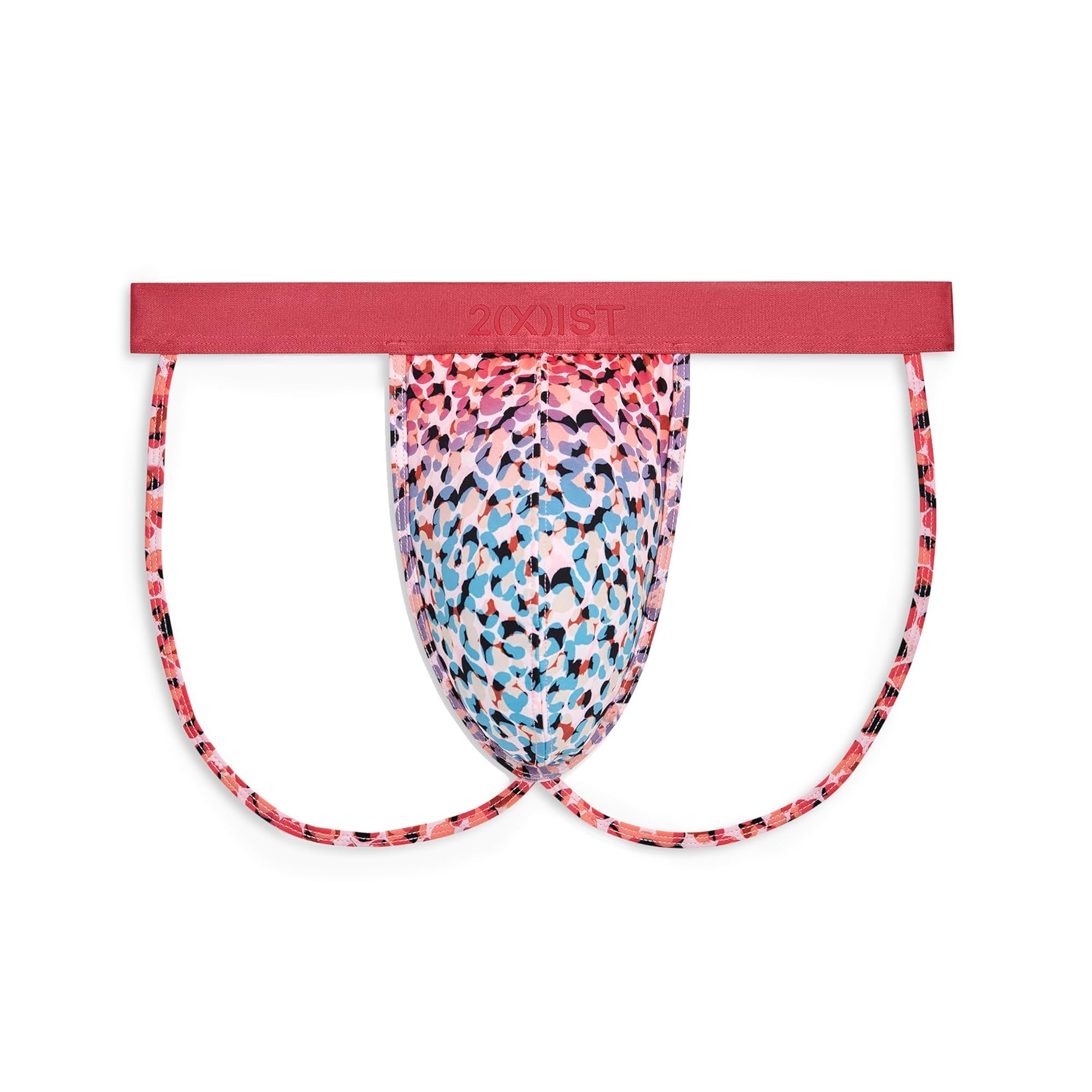 2(X)IST Womens Sliq Jock Strap Ombree Leopard Large