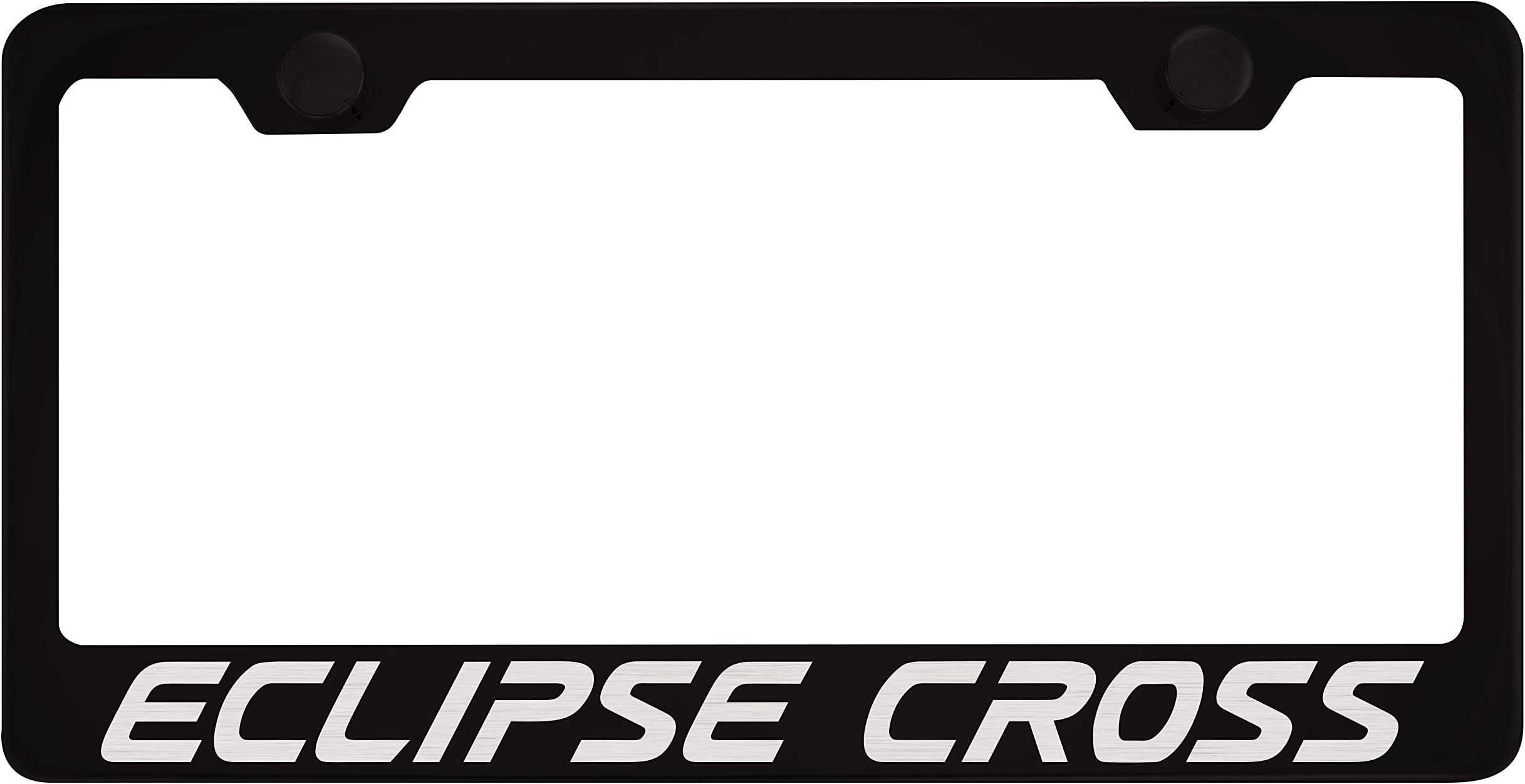 Fit Mitsubishi Eclipse Cross Matt Black Liecnese Plate Frame with Caps