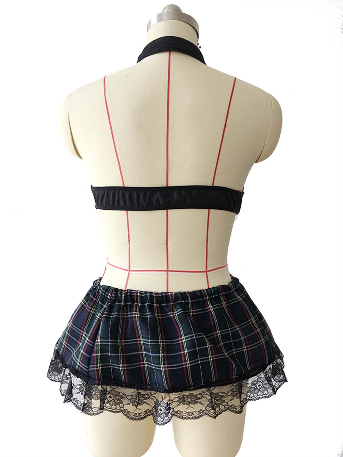 APC Vivilover Women School Uniform School Girl Costume Lingerie Set