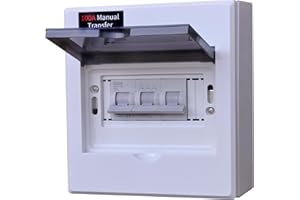 GXELZK 100A Generator Transfer Switch, Manual Transfer Switch, 120/240V, 24000W Capacity, Tailor-Made for Portable Generator. 100A 3P Dual Power Manual