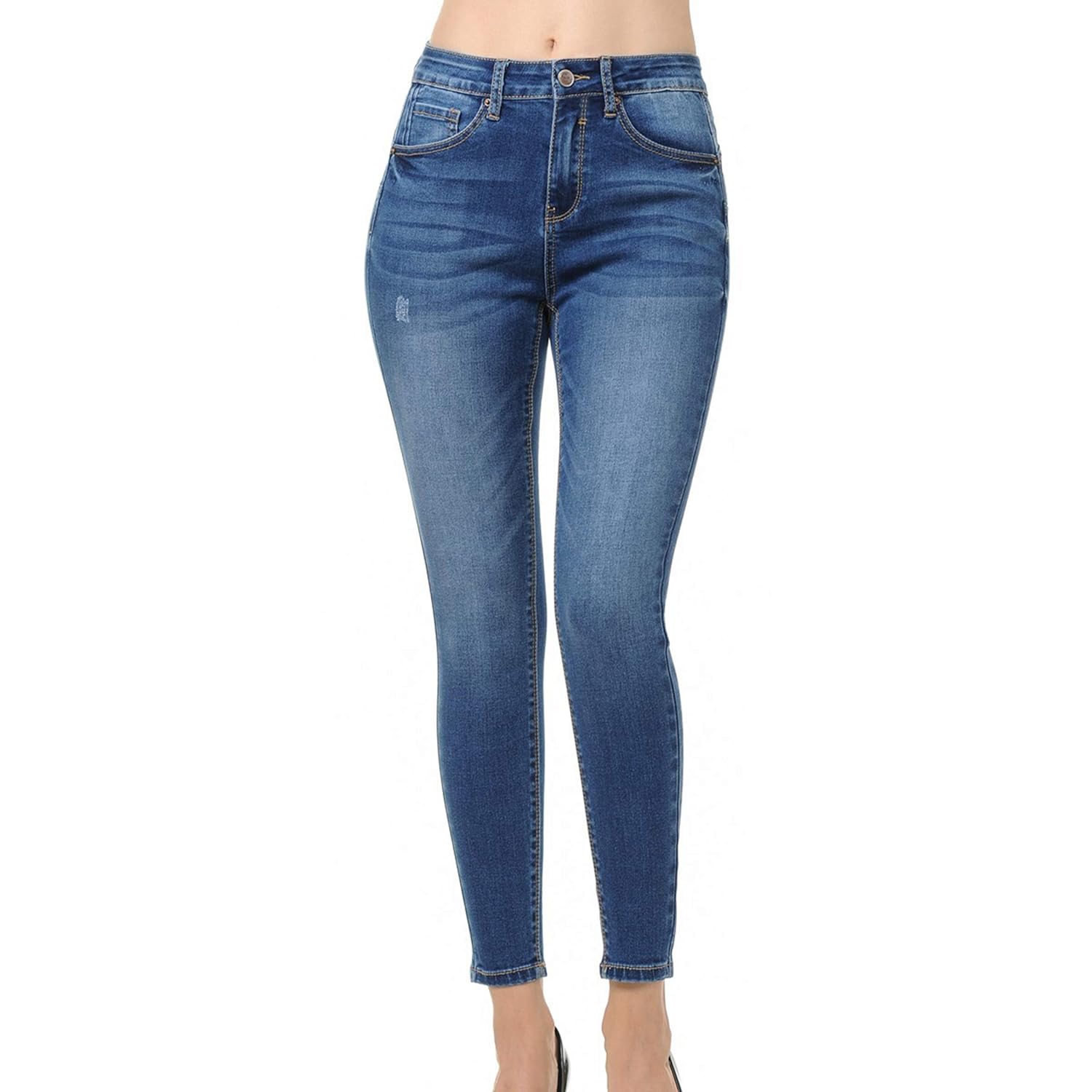 wax push up skinny jeans