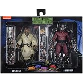 NECA - Teenage Mutant Ninja Turtles (1990 Movie) -7&rdquo; Scale-Action Figure &ndash; Splinter and Shredder 2 Pack