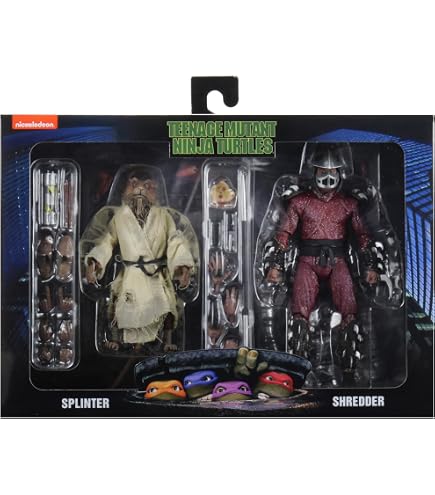 Amazon.com: NECA TMNT 2 Pack Leonardo & Donatello Collectible