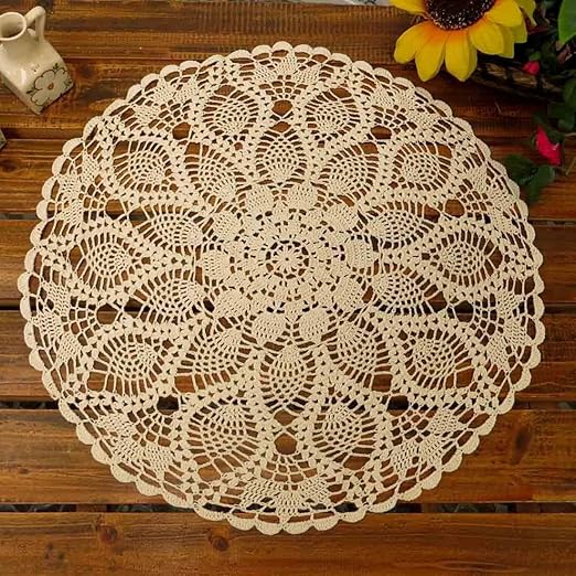 Amazon Com Phantomon Table Placemats Crochet Doilies Round