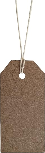 Swift Brown Reinforced Card Clothing Parcel Label Tags 70x35mm Pack 500 view 4