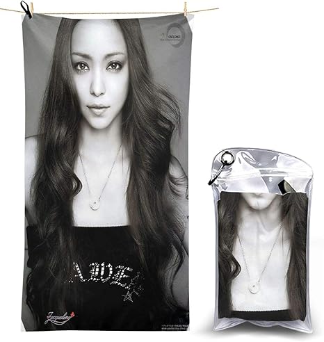 Amazon 速乾タオル安室奈美恵 ビーチタオル 速乾 超吸収性 バスタオル 軽量 大きい 抗菌防臭 家庭用 海水浴 旅行用 ビーチマットクイックドライ タオル 73 130cm バスタオル ホーム キッチン オンライン通販