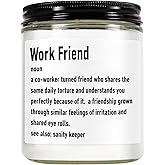 Coworker Candle, Coworkers Gift for Women, Vanilla Natural Soy Wax Candle, Coworker Leaving, Going Away Goodbye Farewell Gifts