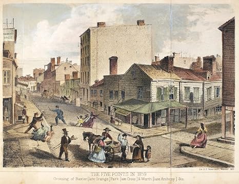 Amazon ニューヨークロウアーイーストサイド Nthe Notorious Five Points In Lower Manhattan New York 1859 リトグラフ アメリカン 1860 ポスタープリント 24 X 36インチ アートフレーム ポスター オンライン通販