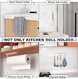 niffgaff White Under Cabinet Paper Towel Holder Stainless Steel 12.2in view 4