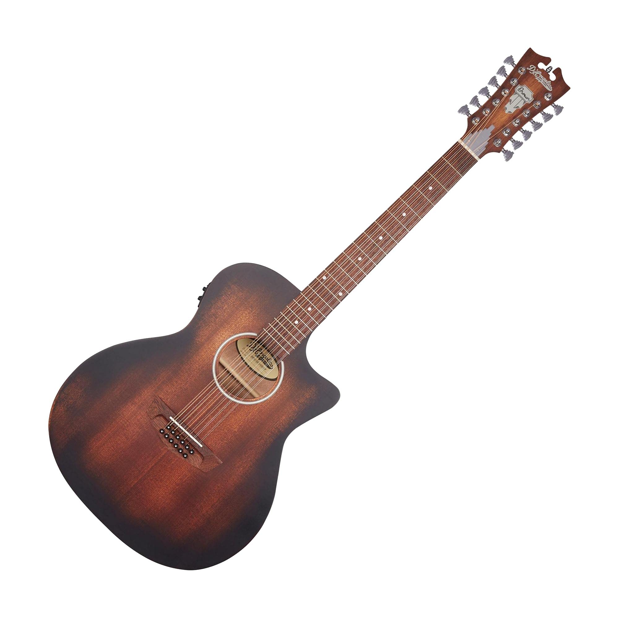D'Angelico Premier Fulton LS 12-String Acoustic-Electric Guitar | Aged Mahogany Grand Auditorium