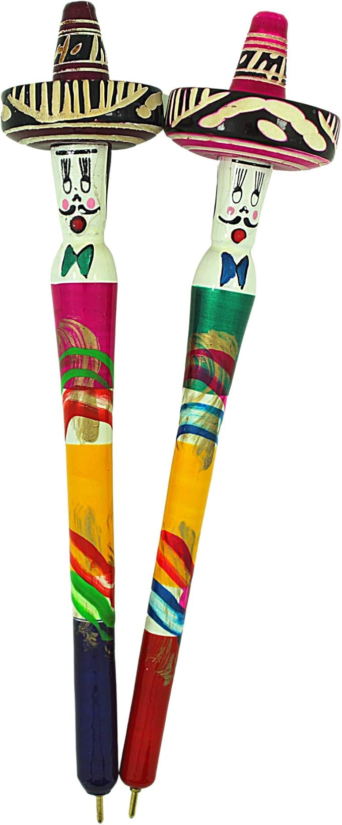 Wooden Mexican Sombrero Pens, Unique Decorative Party