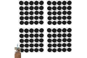 100pcs Self-Healing Injection Ports, Black Injection Port Silicone Foam Mushroom Growing Supplies for for Mushroom Grow Bags 