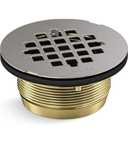 Kohler K-9135-SN Round Design Tile-In Shower Drain, Vibrant Polished Nickel - Walmart