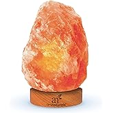 Artnaturals Himalayan Rock Salt Lamp - Natural Glow Night Light -Hand Carved Pink Crystal from Pure Salt - for Rest, Relaxati