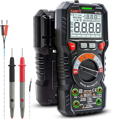 KAIWEETS HT118A Multimetro Digital Profesional, Autorango