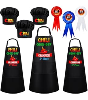 Tkifoda 3 Pcs Chili Cook Off Medals Trophies Prizes, Chili Cook Off ...