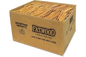 Better Wood Products 1 Pack Fatwood Fire Starter Sticks, Fireplace & Campfires, 25 Lbs