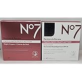 No7 Restore & Renew FACE & NECK MULTI ACTION Day/Night Creams 2 x 50ml