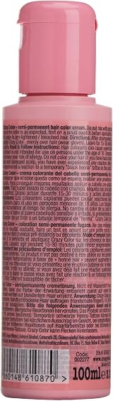 Crazy Color Ruby Rouge No 66 100ml Semi Permanent Hair Colour Cream view 2