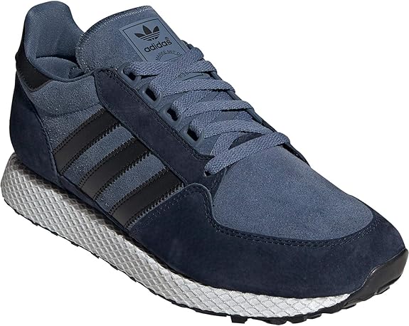 adidas blue forest grove trainers