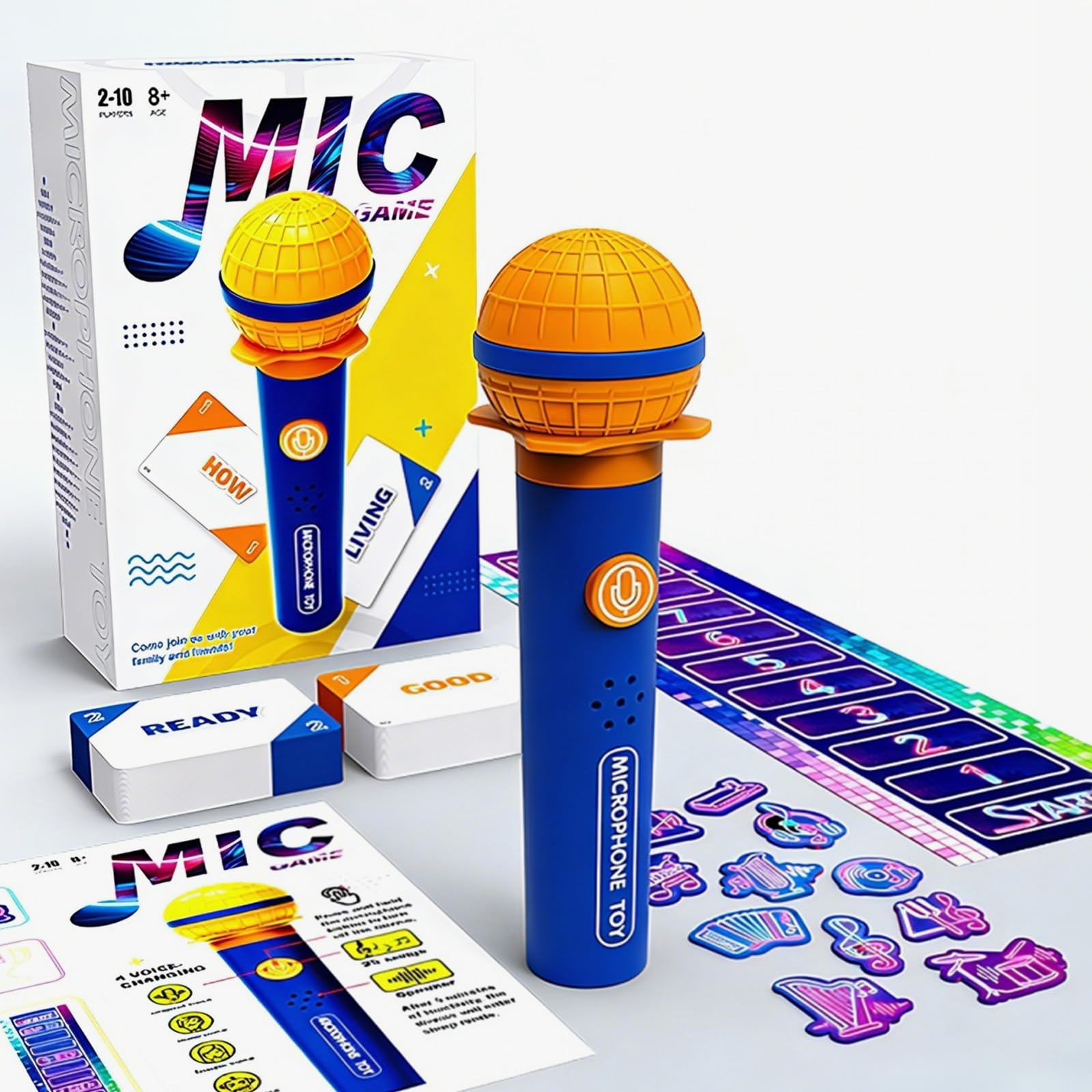 Party Board Games for Adults Kids: Music Microphone Karaoke Singing Toy Game for Family Friends Holiday Birthday Parties Gifts for Adult Kid Teen Hilarious Sing The Lyrics Toys for 2-10 Players