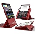 ESR for iPad Pro 12.9 Case (6th/5th Generation, 2022/2021), Removable Magnetic Cover, Adjustable Portrait/Landscape Stand with Raised Display View, 9 Standing Angles, Shift Series, Red