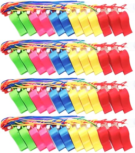 Lot De 2 Sifflets De Netball Noirs - Sifflets Arbitre Sport Plastique Avec Poignée Confortable