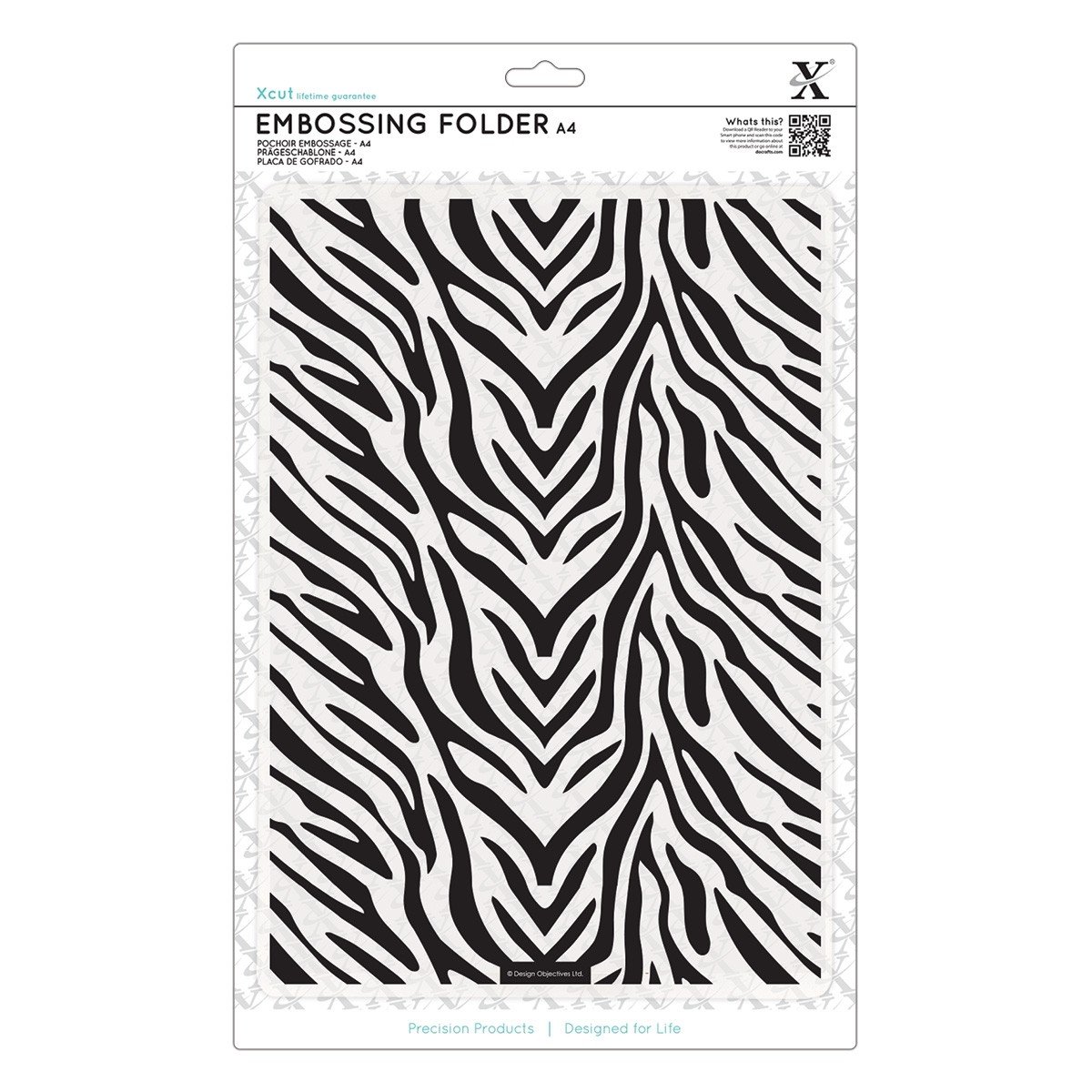 Docrafts Zebra Print A4 Embossing Folder Amazon.co.uk Office Products