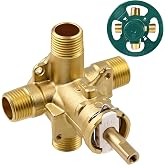 2510 Shower Valve, Pressure balancing, Brass Material | 1/2 Inch 4-Port External Thread Rough-in Valve, with 1222 Shower Cartridge