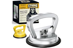 PHIXBEAR Powerful Metal Car Dent Suction Puller 2pcs, Aluminum dent Remover Tool for car,Paintless Dent Repair Durable Strong Suction Pad for Car Garage Door, Bumper, Glass Fridge