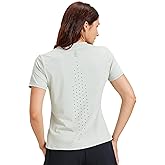 Apprivoise-moi Yoga Women Short Sleeve T-Shirts UPF 30+ Sun Protection Quick Dry Athletic Running Workout Tops Ultra-Soft