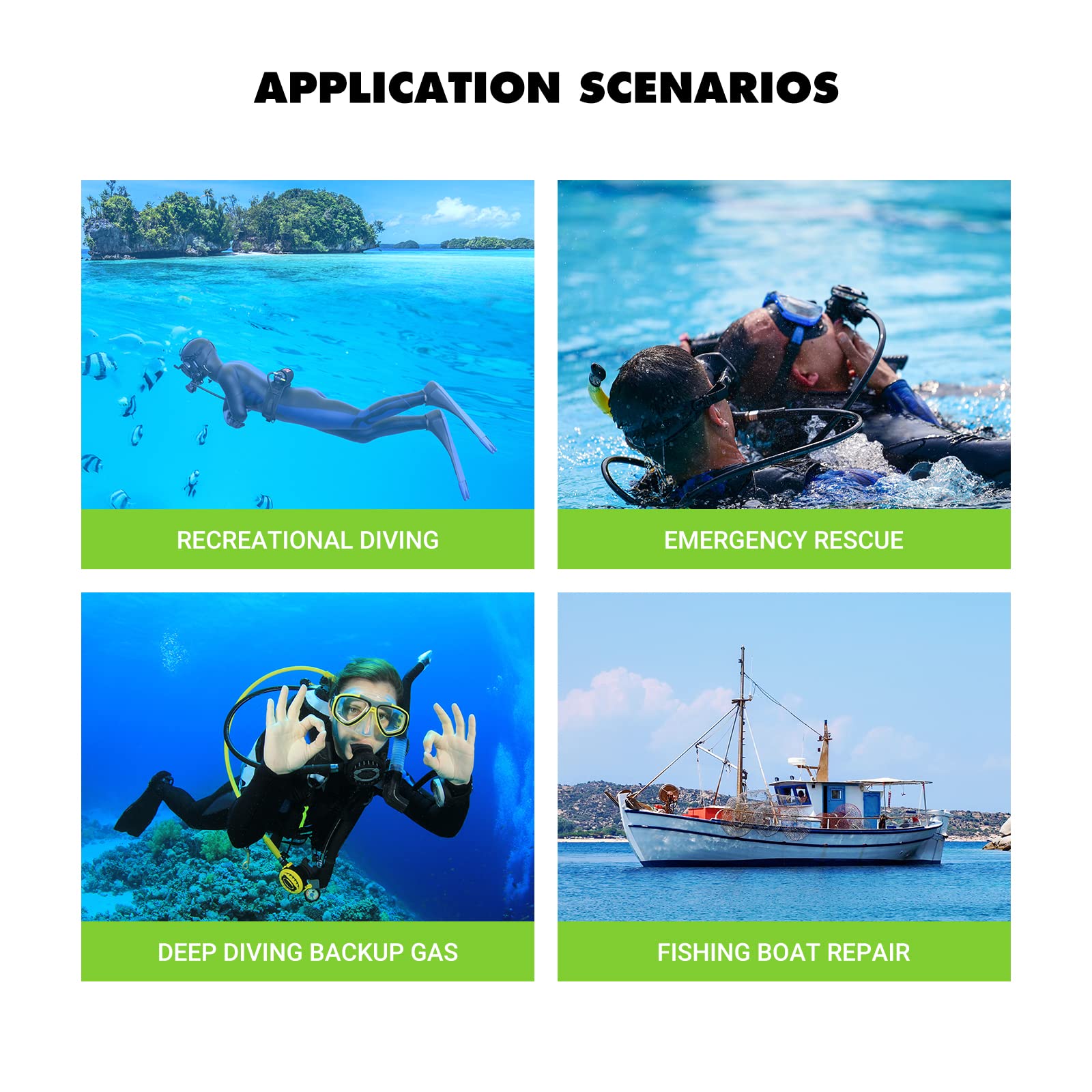 Mua SMACO Scuba Tank Diving Gear for Diver 1L Mini Scuba Tank with 15 ...
