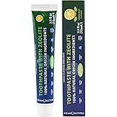 Zeolite Toothpaste 2.5 fl oz - 75 ml | 15% natural mineral Zeolite | Fluor-Free | 100% natural origin ingredients | Heiltropf
