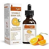 DERMAXGEN Organic 20% Vitamin C Serum for Face – Natural Anti-Wrinkle Serum with Hyaluronic Acid & Vitamin E – Anti-Aging Moisturizer for Fine Lines, Dark Spots & Hyperpigmentation – 2 Fl oz