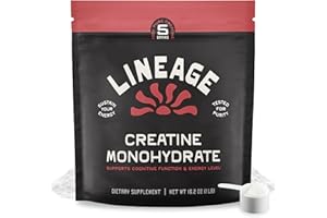 Lineage Provisions Micronized Creatine Monohydrate with Sea Salt - Micronized Creatine Powder for Training & Performance – No Artificial Ingredients – 90 Servings