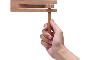 DOMG Wooden Spinning Ratchet Noise Maker Grogger, Traditional Matraca for Parties, Sports Events and Celebrations 1 Pack