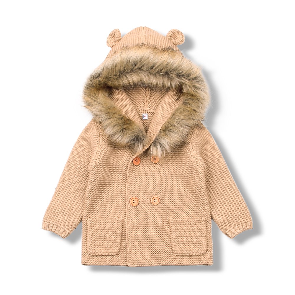 baby fur cardigan