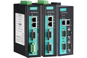 MOXA NPort IA-5250 2-Port RS-232/422/485 Device Server with 2 10/100BaseT(X) Ports (RJ45 connectors, Single IP), 0 to 55°C Op