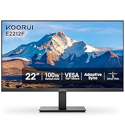 KOORUI 22 Inch Computer Monitor Full HD 1080P 100Hz