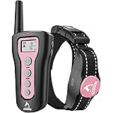 PATPET Dog Training Collar with Remote Rechargeable Waterproof Shock Collar for Dogs 3 Training Modes, Beep Vibration and Sho