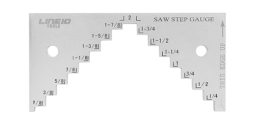 LINE10 Table Saw Step Gauge - Quick Blade Height Setup From 1/8" To 2"