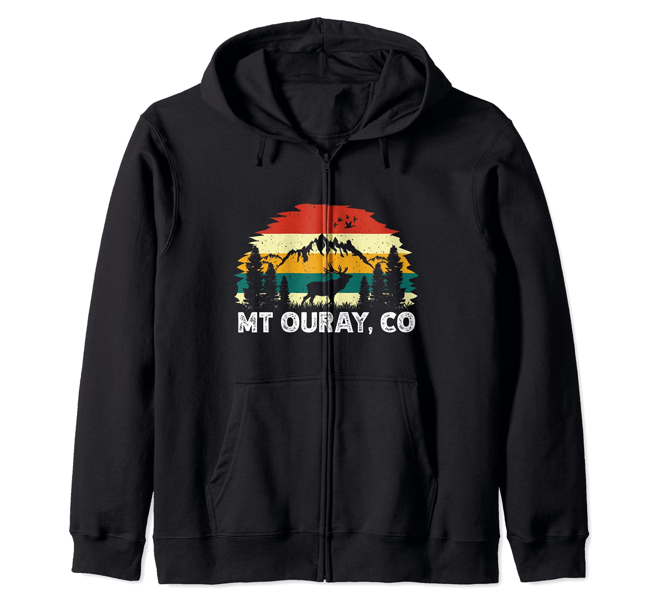 Mt Ouray, CO mountain hiking nature outdoor camping Zip Hoodie
