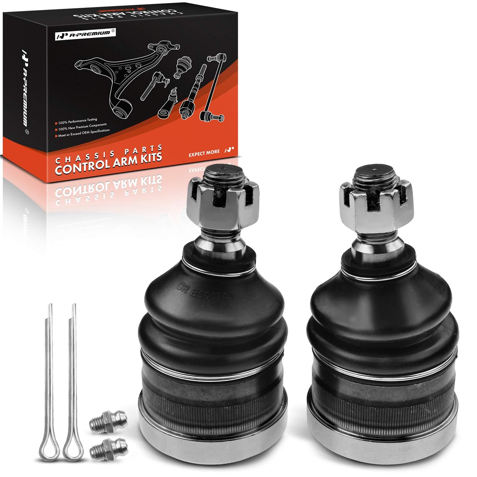 Photo 1 of A-Premium 2 x Front Lower Ball Joint Compatible with Chevrolet GMC Cadillac - 1988-2011 - Tahoe, Express 1500 & 2500 & 3500, C1500/C2500 Suburban, C3500, Yukon, Savana 1500 & 2500 & 3500, DTS, DeVille