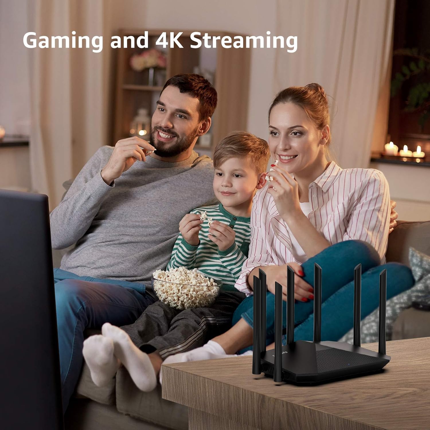 Speedefy AC2100 Smart WiFi Router - Dual Band Gigabit Wireless Router for Home & Gaming, 4x4 MU-MIMO, 7x6dBi External Antennas for Strong Signal, Parental Control, Support IPv6 (Model K7): Electronics
