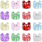 Ornazy 16Pcs Colorful Lampwork Crab Beads Handmade Bumpy Glass Beads Cute Sea Animal Spacer Beads for DIY Jewelry Making Bracelet Necklace Earring Crafts