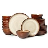 Pokini 24 Piece Dinnerware Sets for 8, Modern